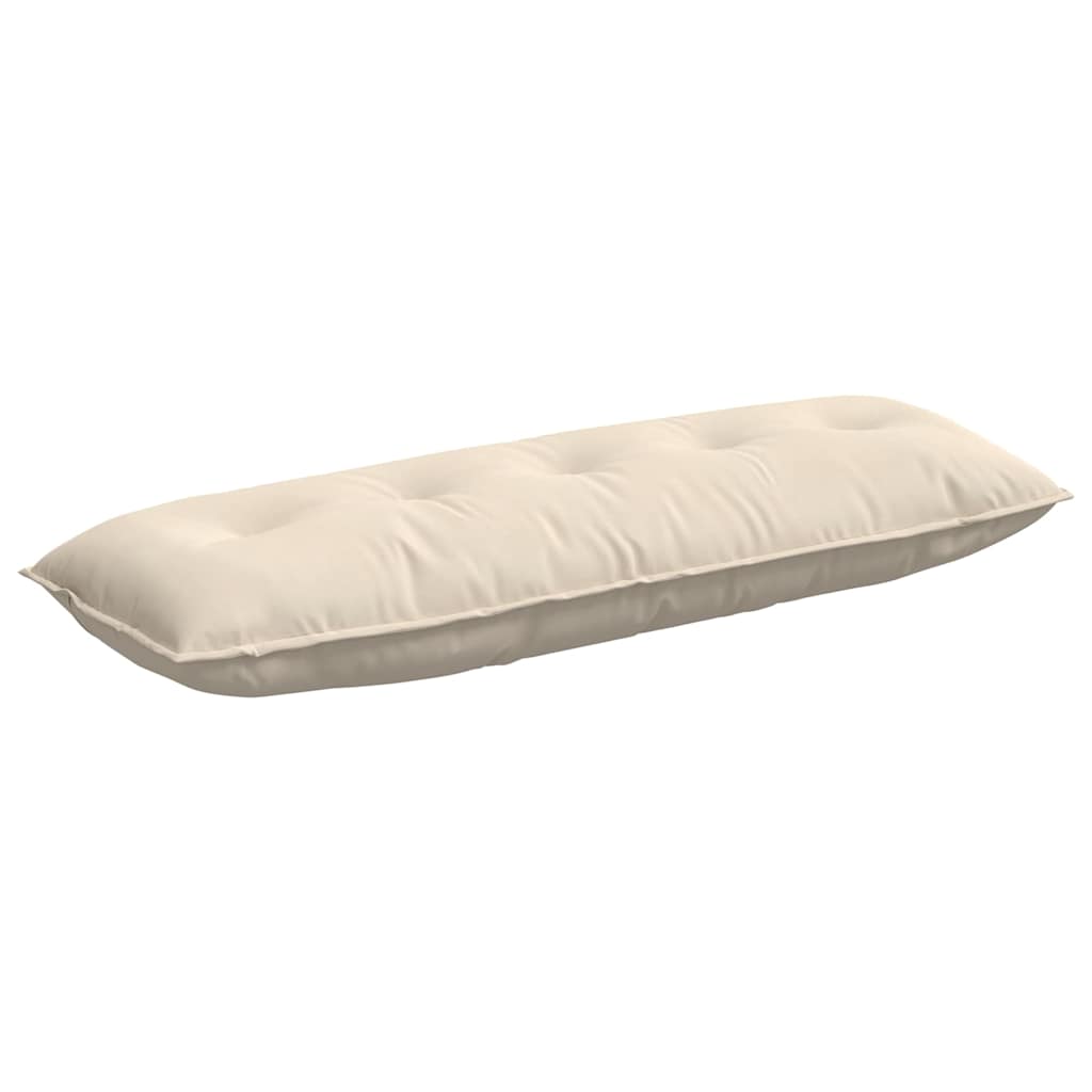 VidaXL Rückenkissen Beige 140 x 50 cm Mikrofaserstoff