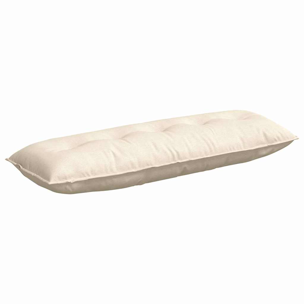 Vidaxx Rückenkissen Creme 140 x 50 cm Cordstoff