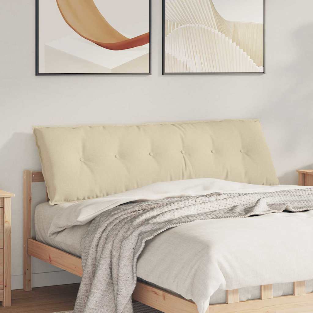 Vidaxx Rückenkissen Creme 160 x 19 x 50 cm Stoff