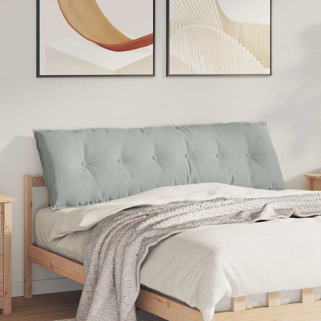 Vidaxx Rückenkissen hellgrau 160 x 50 cm Cordstoff