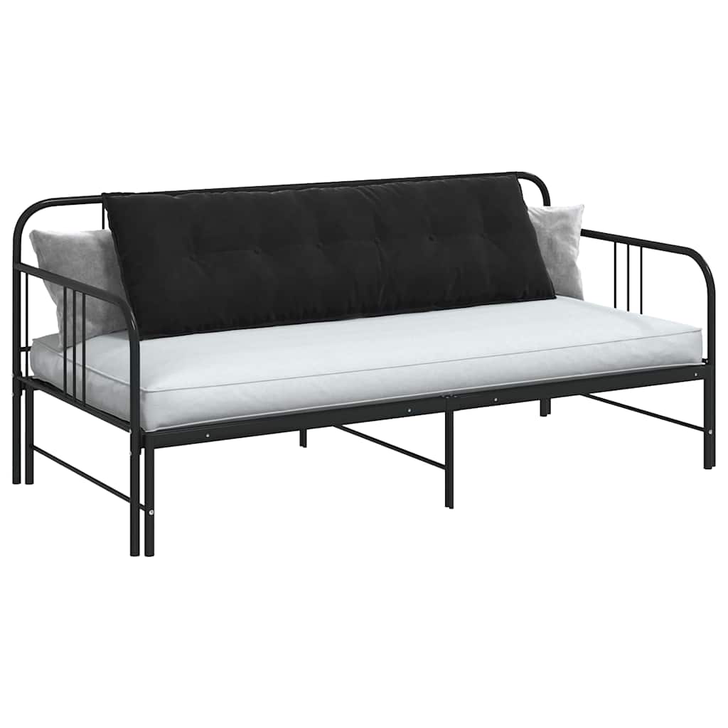 Vidaxx Rückenkissen Schwarz 160 x 50 cm Cordstoff