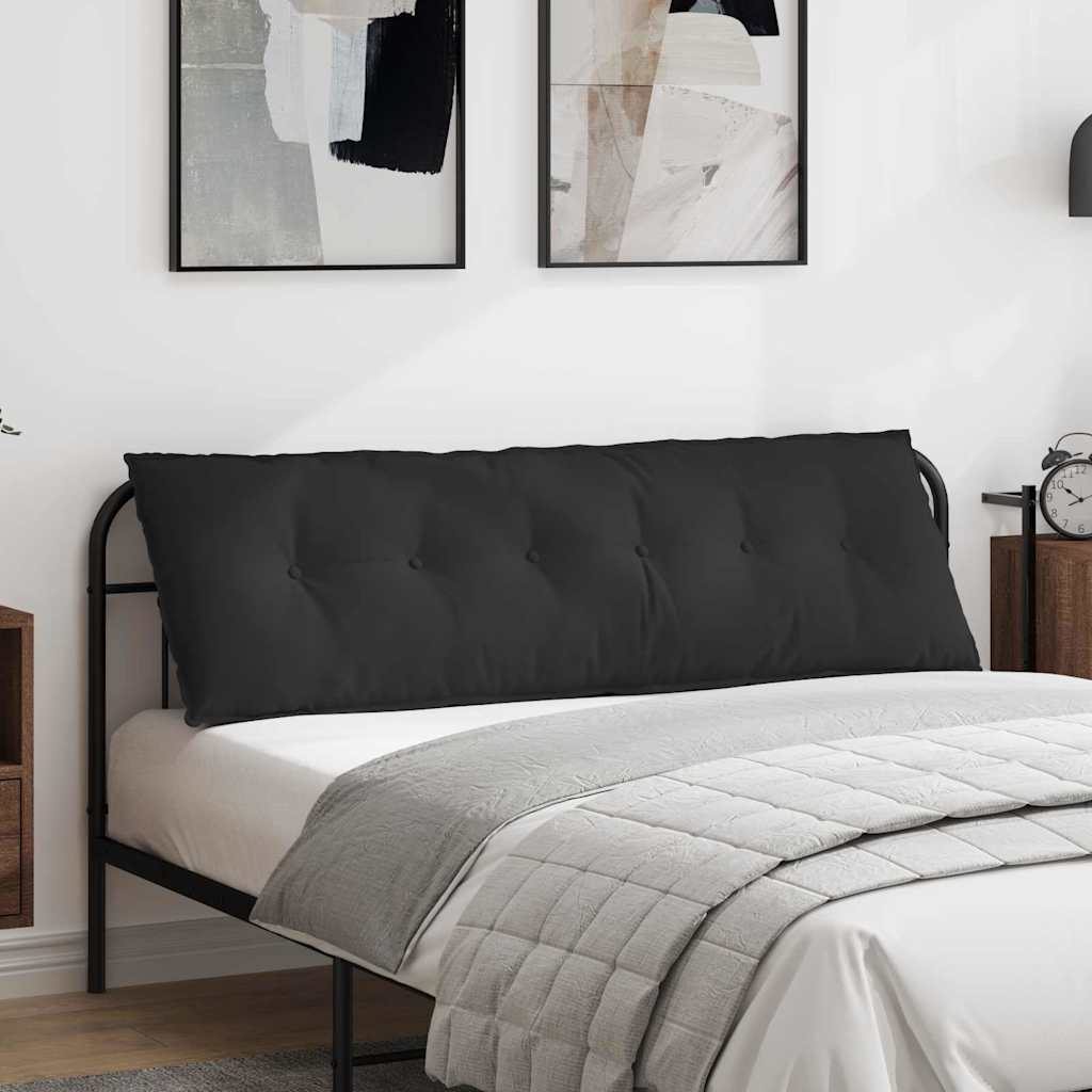 Vidaxx Rückenkissen schwarz 160 x 50 cm aus Mikrofaserstoff