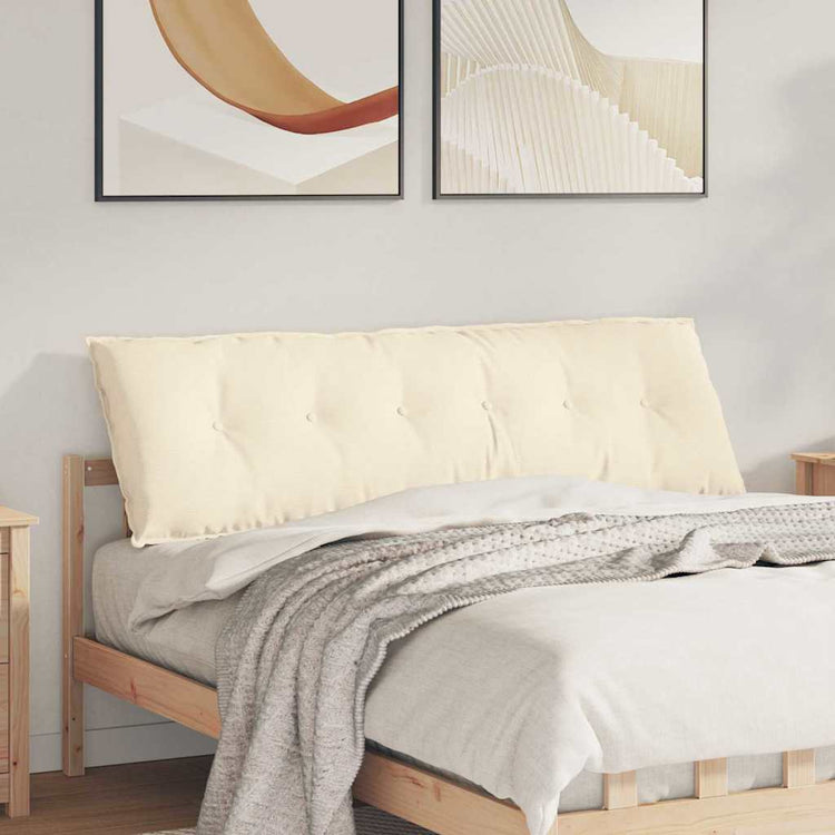 Vidaxx Rückenkissen Creme 160 x 50 cm Cordstoff