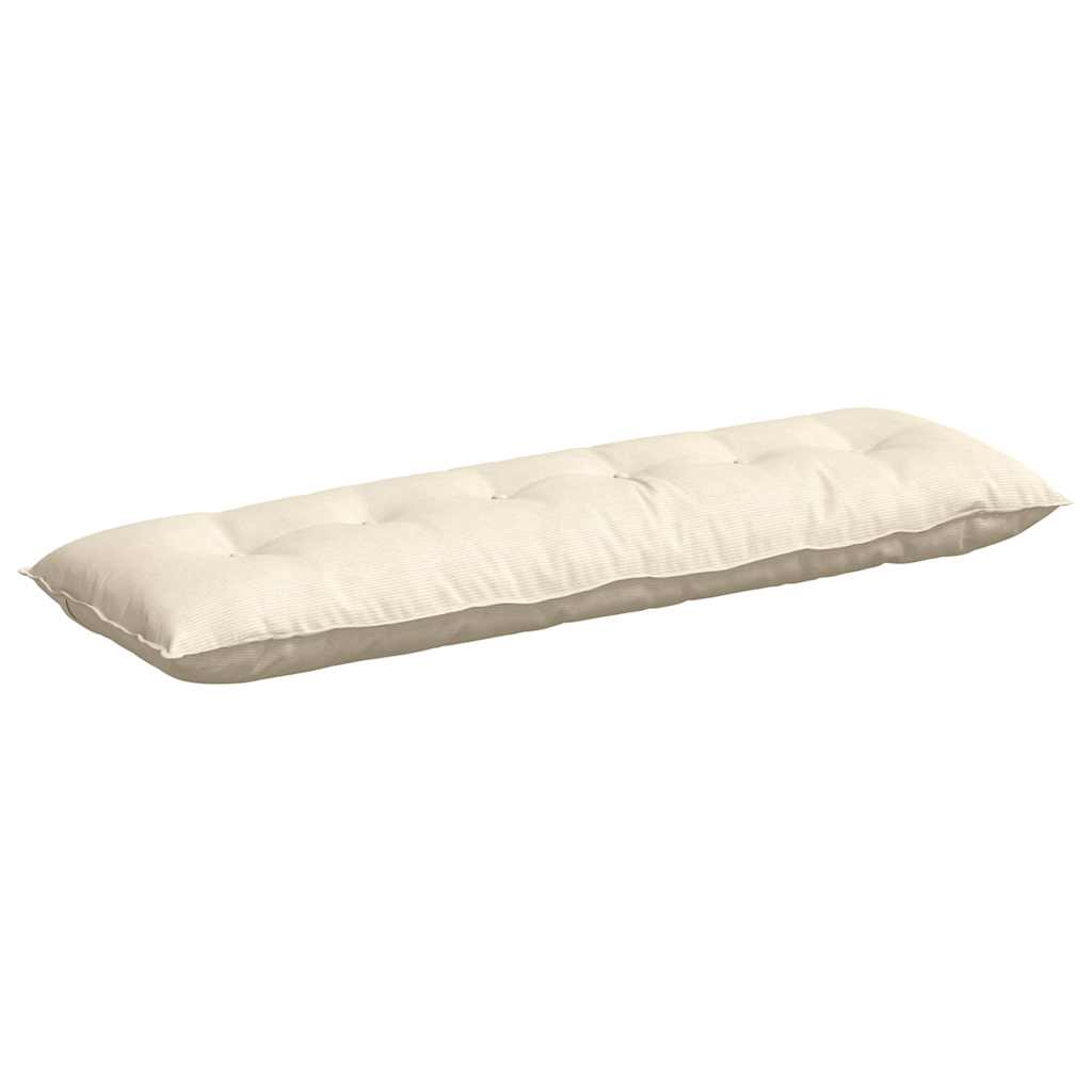 Vidaxx Rückenkissen Creme 160 x 50 cm Cordstoff