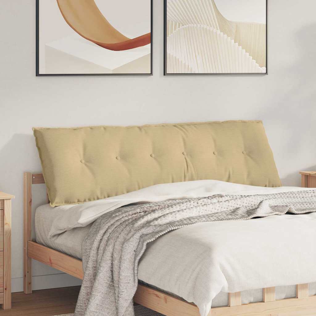 Vidaxx Rückenkissen grau grün 160 x 50 cm Cordstoff
