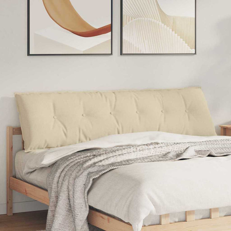 Vidaxx Rückenkissen Creme 180 x 19 x 50 cm Stoff