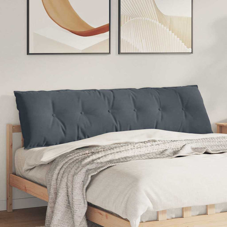 Vidaxx Rückenkissen dunkelgrau 180 x 50 cm Cordstoff