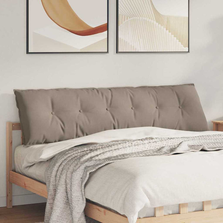 Vidaxx Rückenkissen Taupe 180 x 50 cm aus Mikrofaserstoff