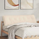 VidaXL Rückenkissen Beige 180 x 50 cm Mikrofaserstoff