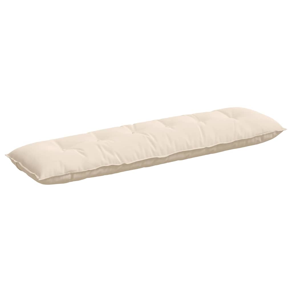 VidaXL Rückenkissen Beige 180 x 50 cm Mikrofaserstoff