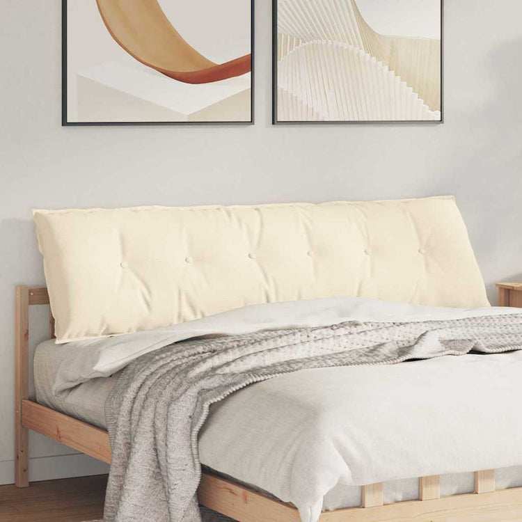 Vidaxx Rückenkissen Creme 180 x 50 cm Cordstoff