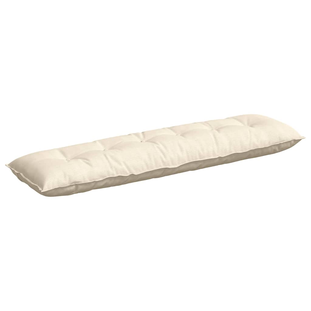 Vidaxx Rückenkissen Creme 180 x 50 cm Cordstoff