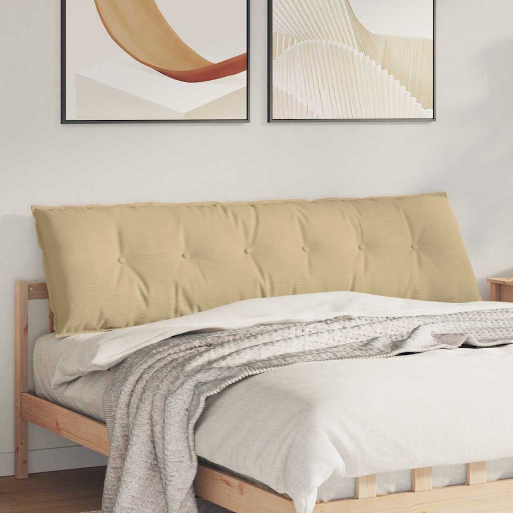 Vidaxx Rückenkissen grau grün 180 x 50 cm Cordstoff