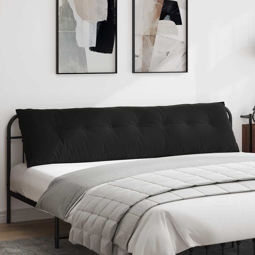 Vidaxx Rückenkissen schwarz 200 x 50 cm Cordstoff