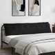 Vidaxx Rückenkissen schwarz 200 x 50 cm Cordstoff