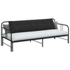 Vidaxx Rückenkissen schwarz 200 x 50 cm Cordstoff