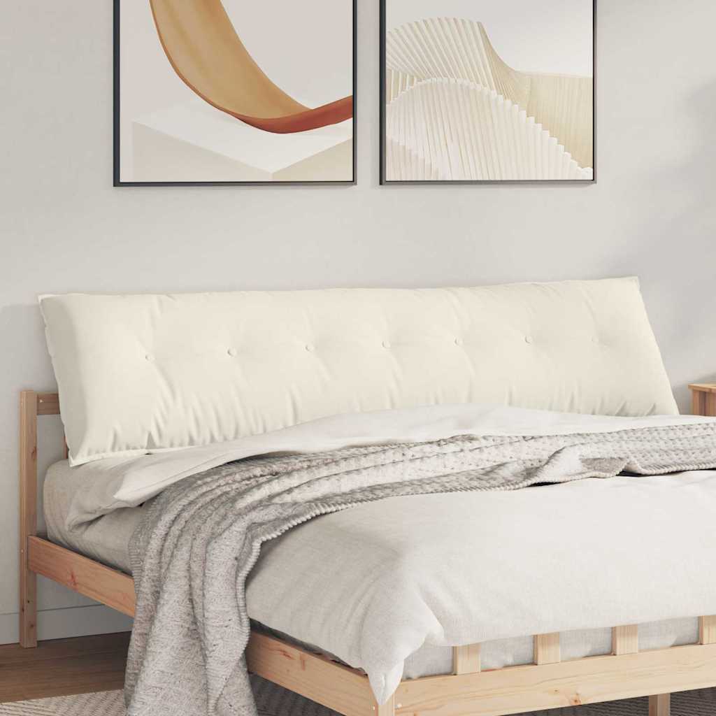 Vidaxx Rückenkissen Creme 200 x 50 cm Cordstoff