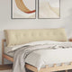 VidaXL Rückenkissen Creme 200 x 50 cm Mikrofaserstoff
