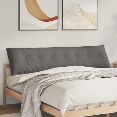 Vidaxx Rückenkissen hellgrau 200 x 50 cm Cordstoff