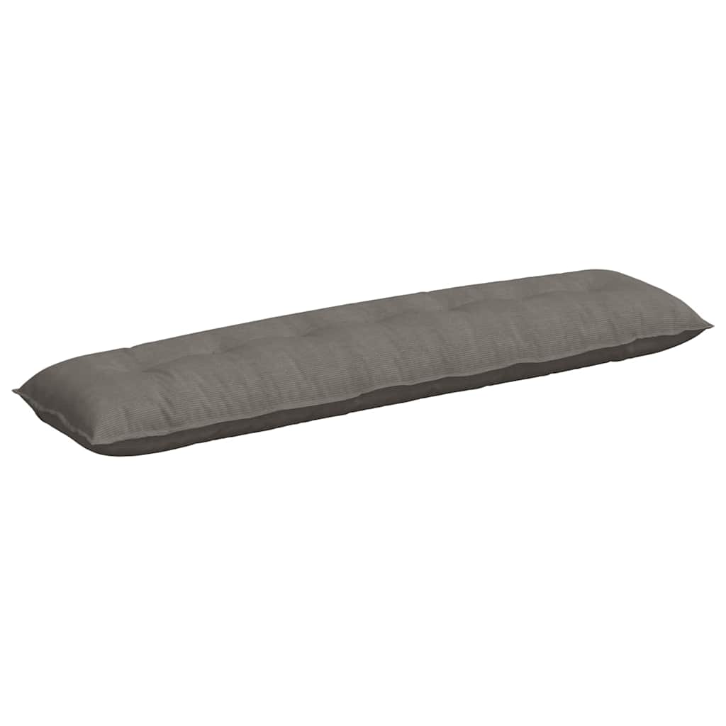 Vidaxx Rückenkissen hellgrau 200 x 50 cm Cordstoff