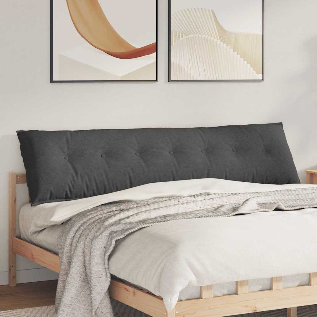 Vidaxx Rückenkissen dunkelgrau 200 x 50 cm Cordstoff
