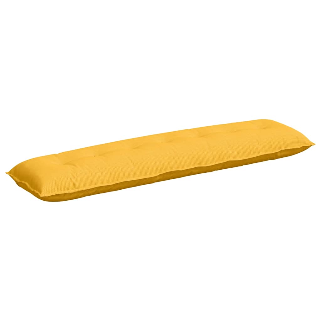 Vidaxx Rückenkissen Hellgelb 200 x 50 cm Cordstoff