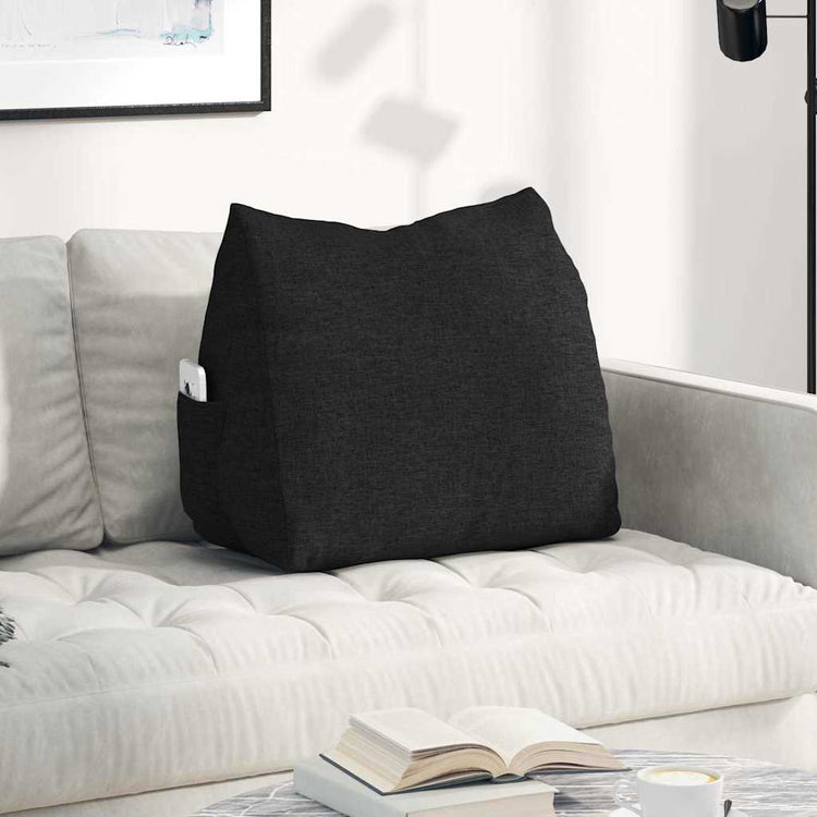 Vidaxx Rückenkissen schwarz 60 x 20 x 50 cm Stoff