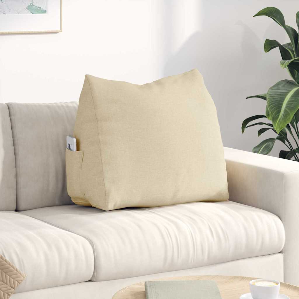 Vidaxx Rückenkissen Creme 60 x 20 x 50 cm Stoff