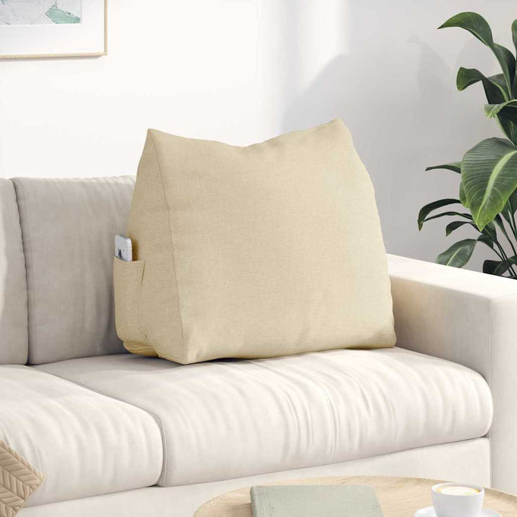 Vidaxx Rückenkissen Creme 60 x 20 x 50 cm Stoff