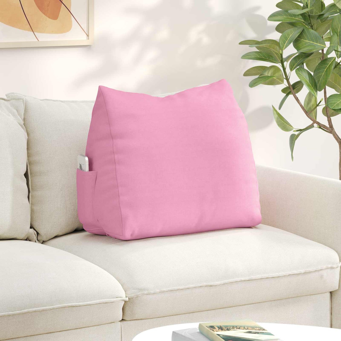 Vidaxx Rückenkissen rosa 60 x 20 x 50 cm Stoff