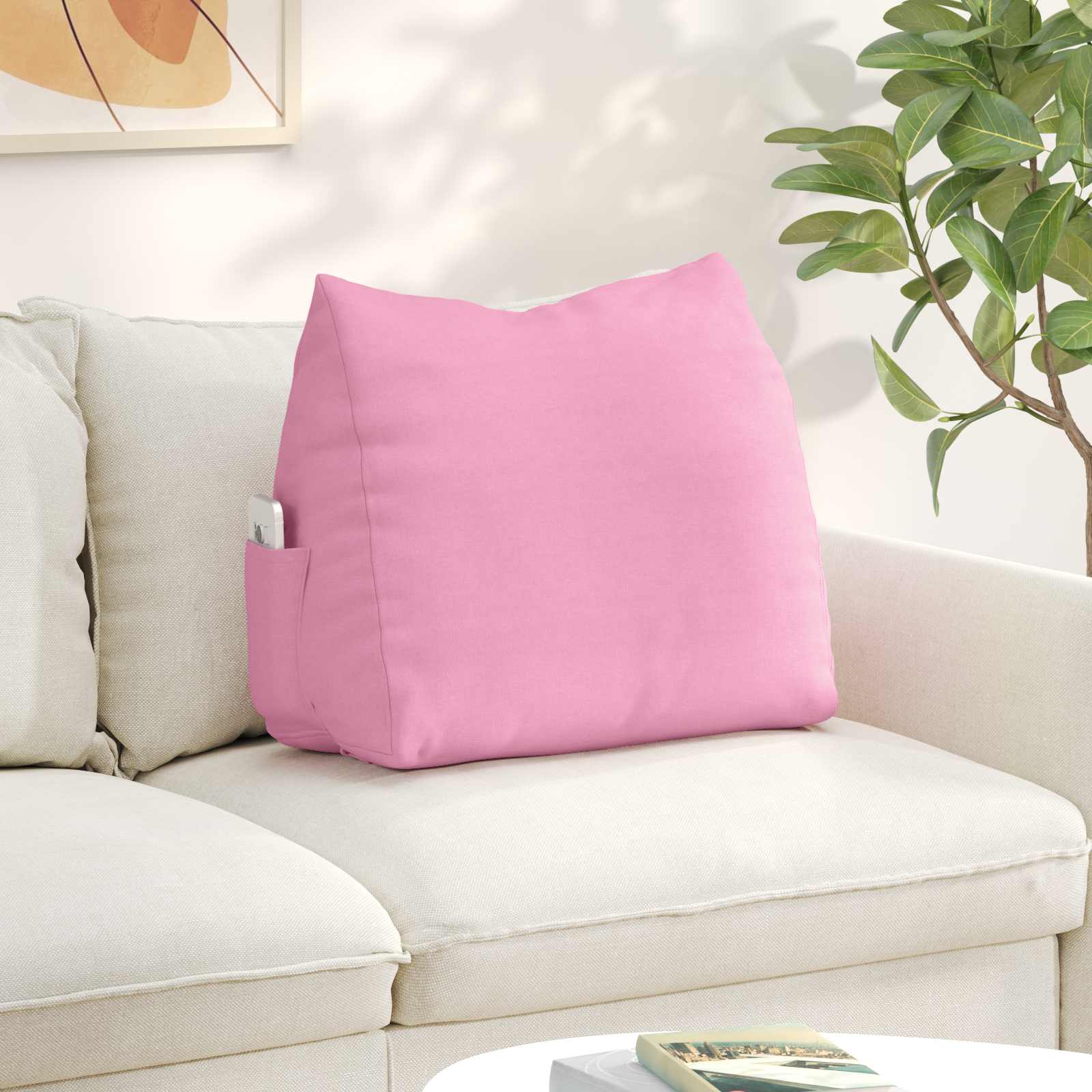 Vidaxx Rückenkissen rosa 60 x 20 x 50 cm Stoff