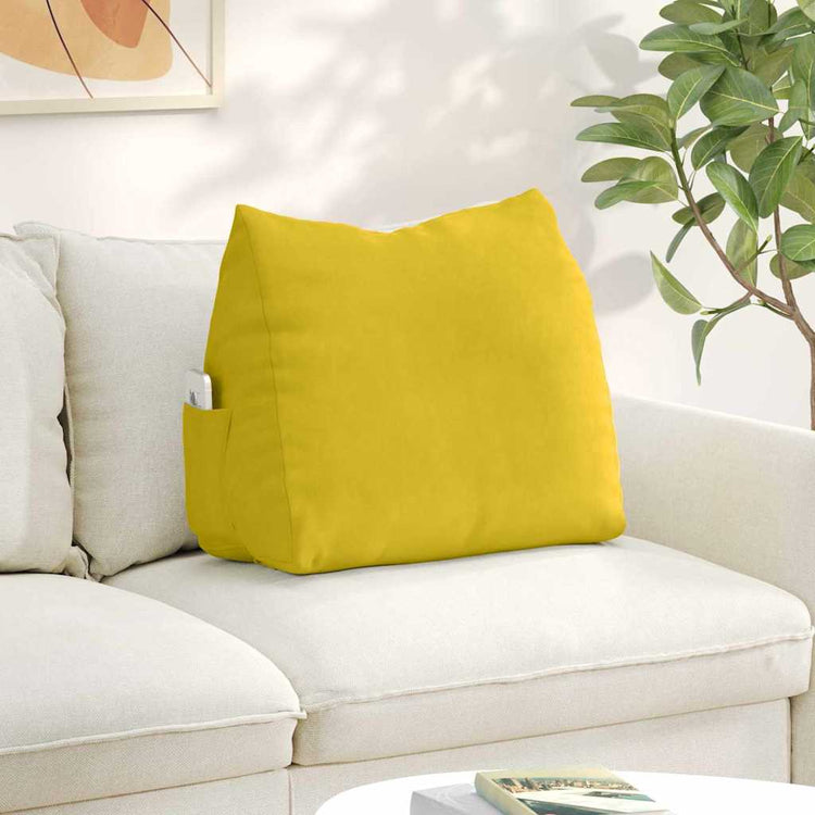 Vidaxx Rückenkissen Gelb 60 x 20 x 50 cm Cordstoff