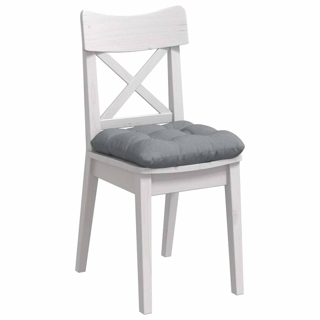 VidaXL Sitzkissen 4 Stück hellgrau 40 x 40 x 12 cm Stoff