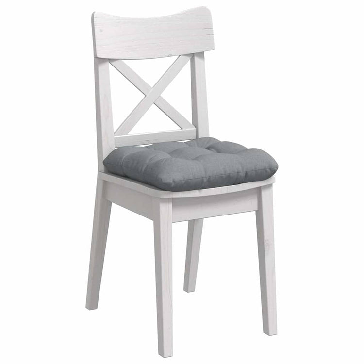 VidaXL Sitzkissen 4 Stück hellgrau 40 x 40 x 12 cm Stoff