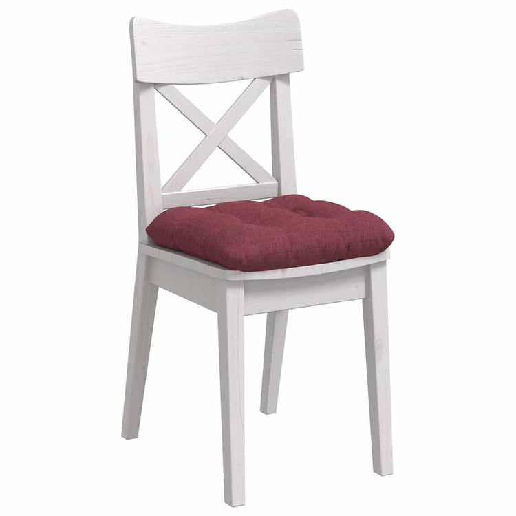 VidaXL Sitzkissen 4 Stück weinrot 40 x 40 x 12 cm Stoff