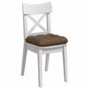VidaXL Sitzkissen 4 Stück braun 40 x 40 x 12 cm Stoff