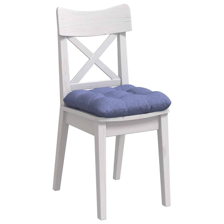 VidaXL Sitzkissen 4 Stück Jeansblau 40 x 40 x 12 cm Stoff