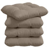 Vidaxx Sitzkissen 4 Stück Taupe 40 x 40 cm Mikrofaserstoff