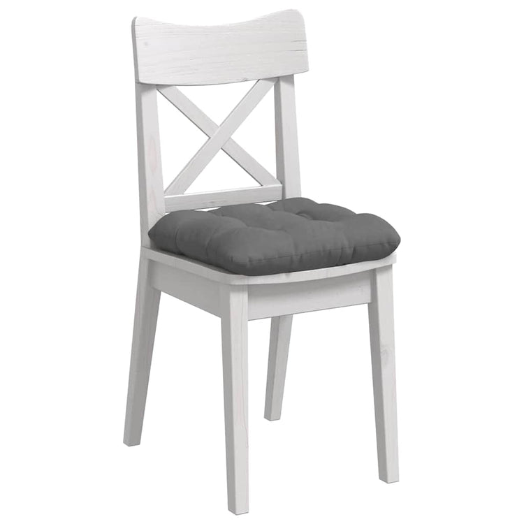 Vidaxx Sitzkissen 4 Stück dunkelgrau 40 x 40 cm Mikrofaserstoff