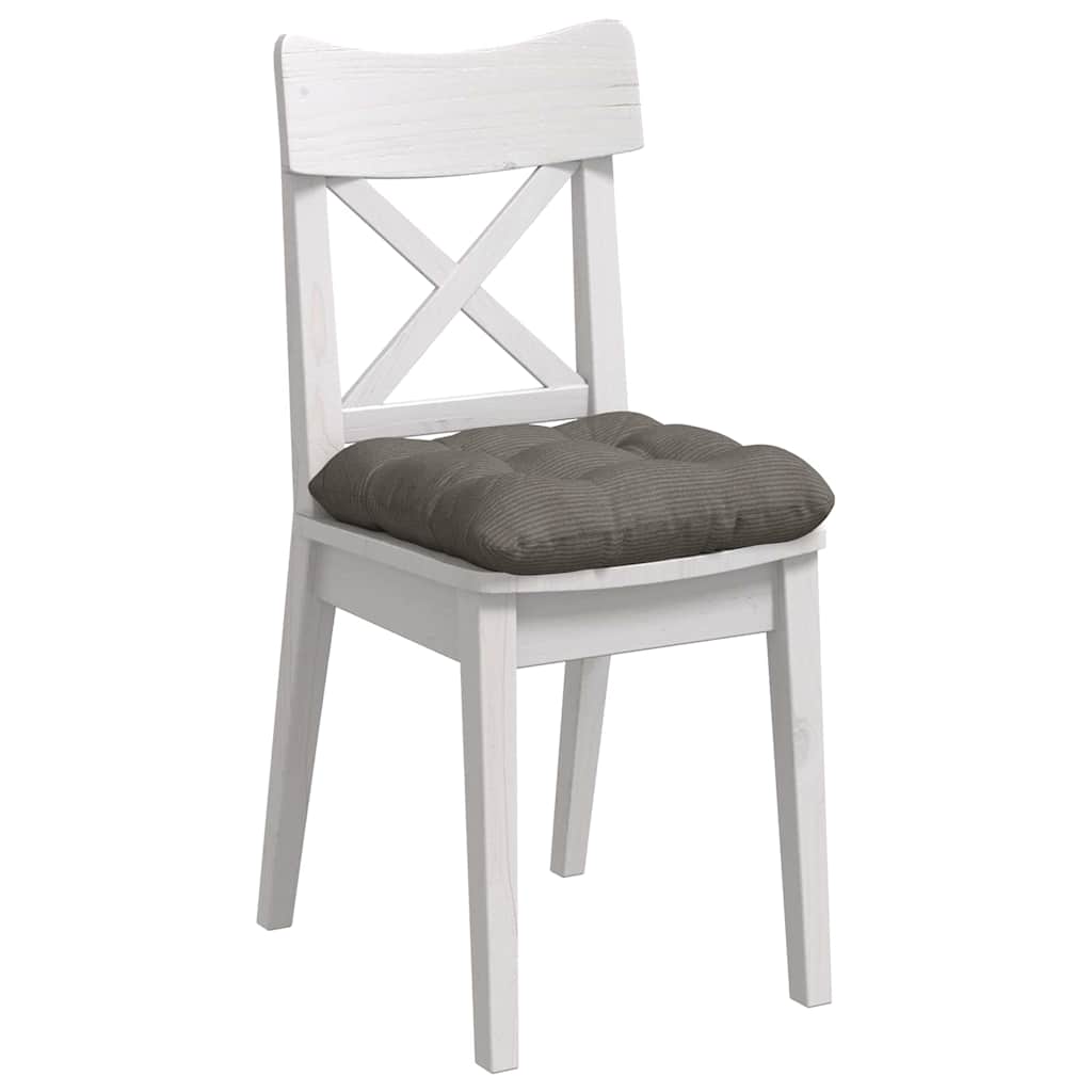 VidaXL Sitzkissen 4 Stück hellgrau 40 x 40 cm Baumwollstoff