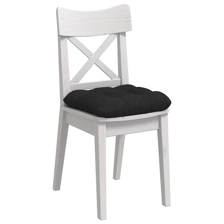 VidaXL Sitzkissen 4 Stück schwarz 45 x 45 x 12 cm Stoff