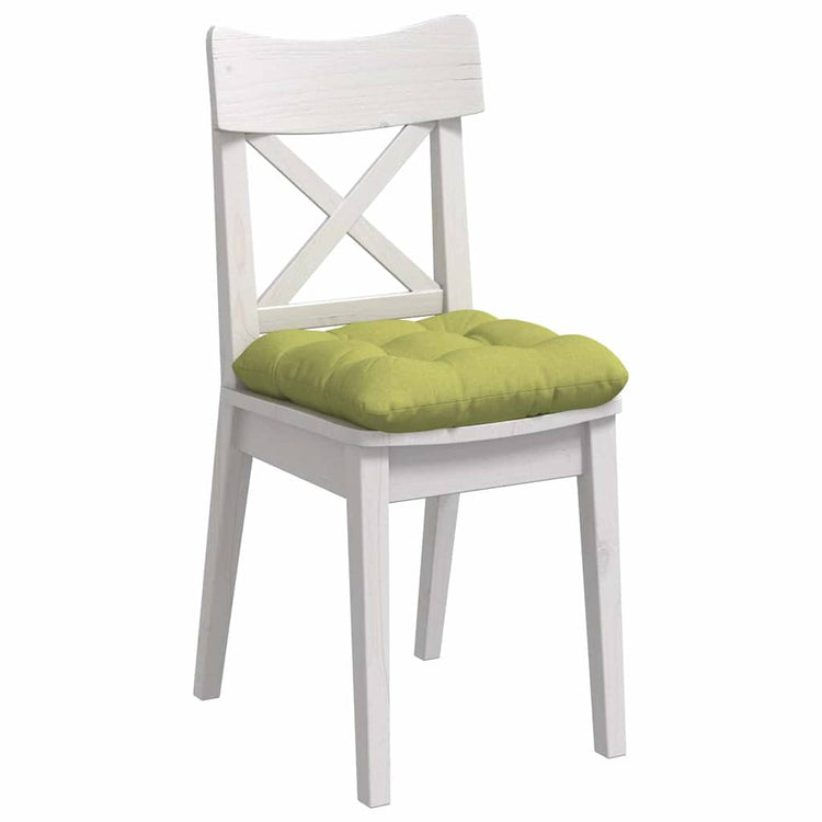 VidaXL Sitzkissen 4 Stück hellgrün 45 x 45 x 12 cm Stoff
