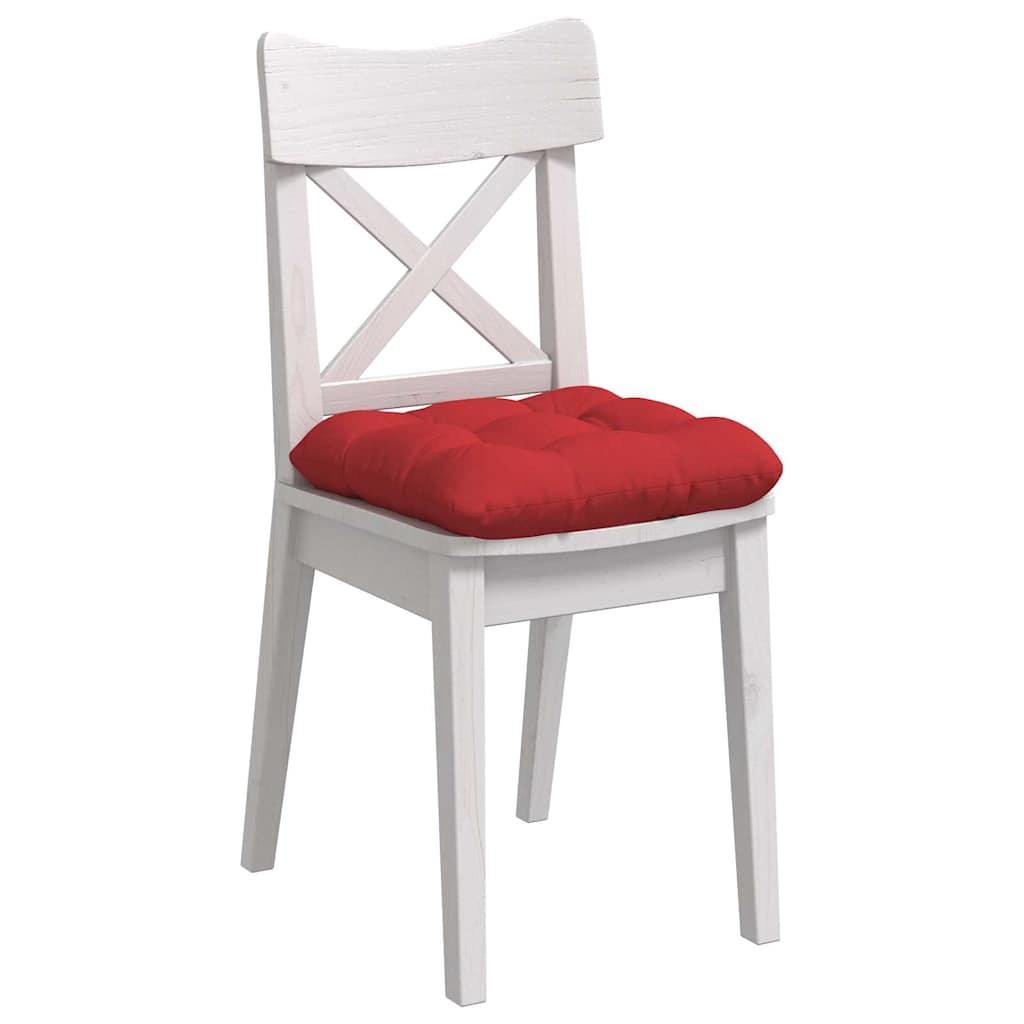 VidaXL Sitzkissen 4 Stück rot 45 x 45 x 12 cm Stoff