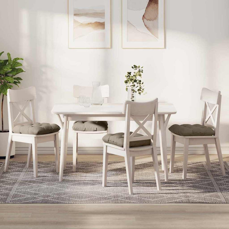 Vidaxx Sitzkissen 4 Stück Taupe 45 x 45 cm Mikrofaserstoff