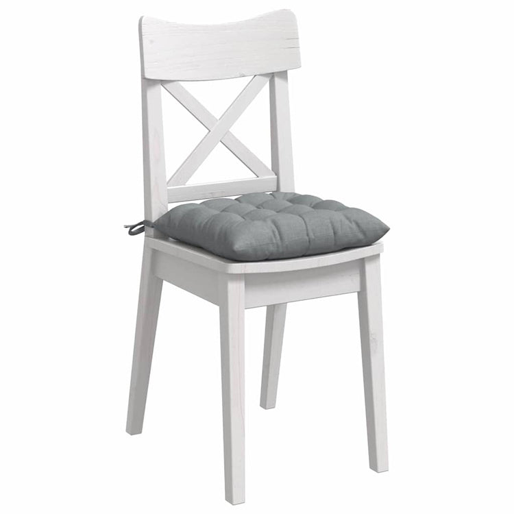 VidaXL Sitzkissen 4 Stück hellgrau 40 x 40 x 6 cm Stoff