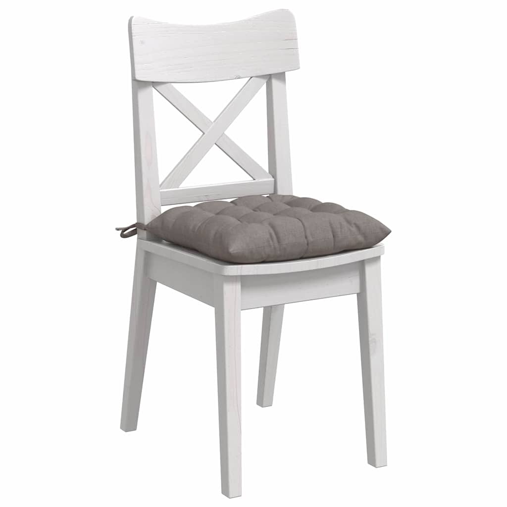 Vidaxx Sitzkissen 4 Stück Taupe 40 x 40 x 6 cm Stoff