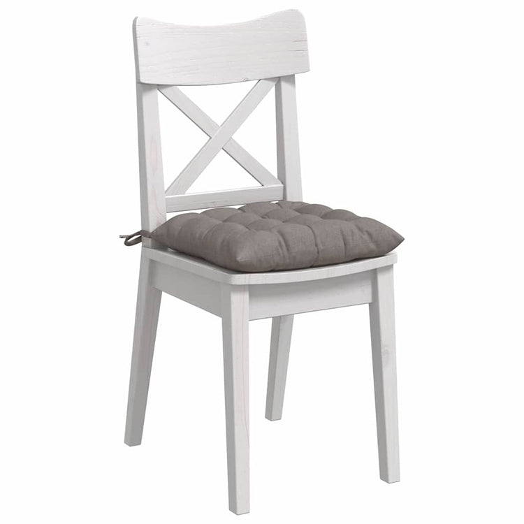 Vidaxx Sitzkissen 4 Stück Taupe 40 x 40 x 6 cm Stoff