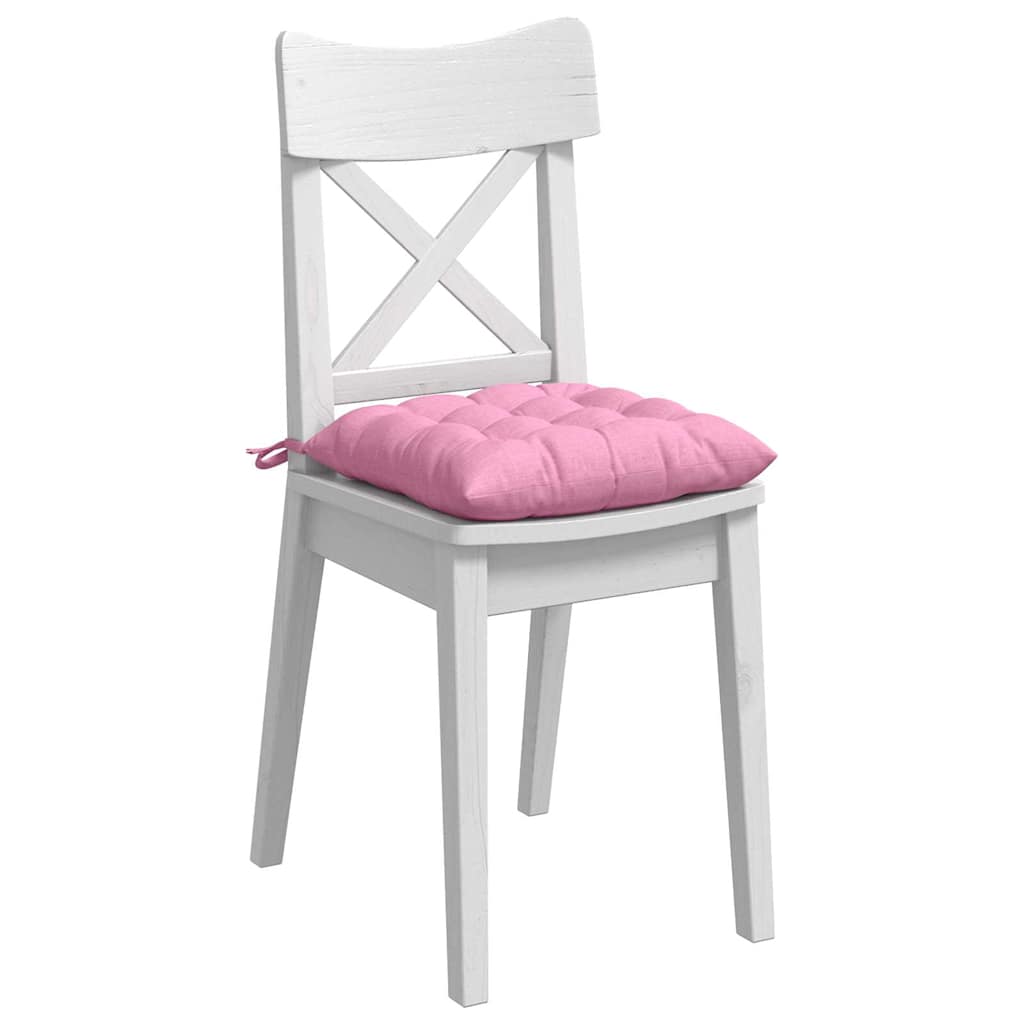 VidaXL Sitzkissen 4 Stück rosa 40 x 40 x 6 cm Stoff