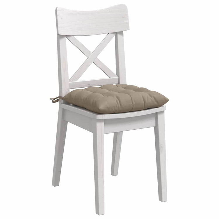 Vidaxx Sitzkissen 4 Stück Taupe 40 x 40 x 6 cm Mikrofaser
