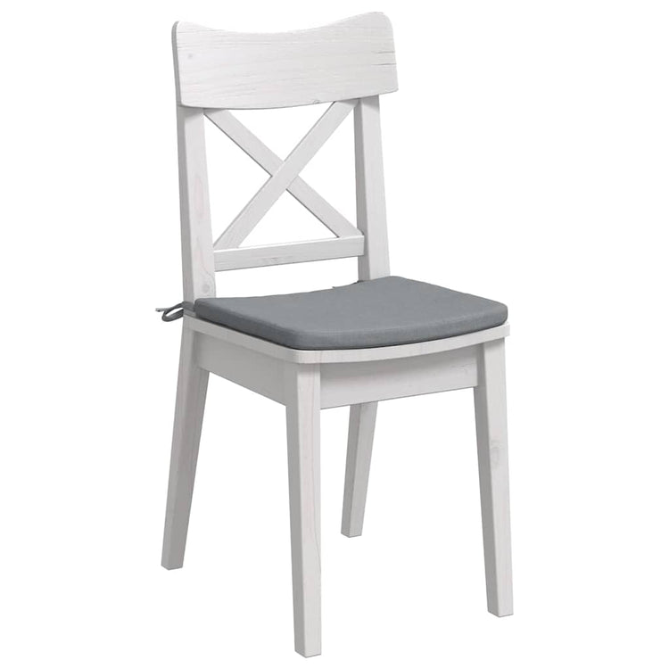VidaXL Sitzkissen 4 Stück hellgrau 40 x 40 x 3 cm Stoff